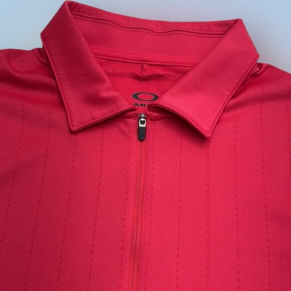 OAKLEY GOLF Women’s Small Pink 1/4 Zip Polo Shirt - Picture 4 of 5